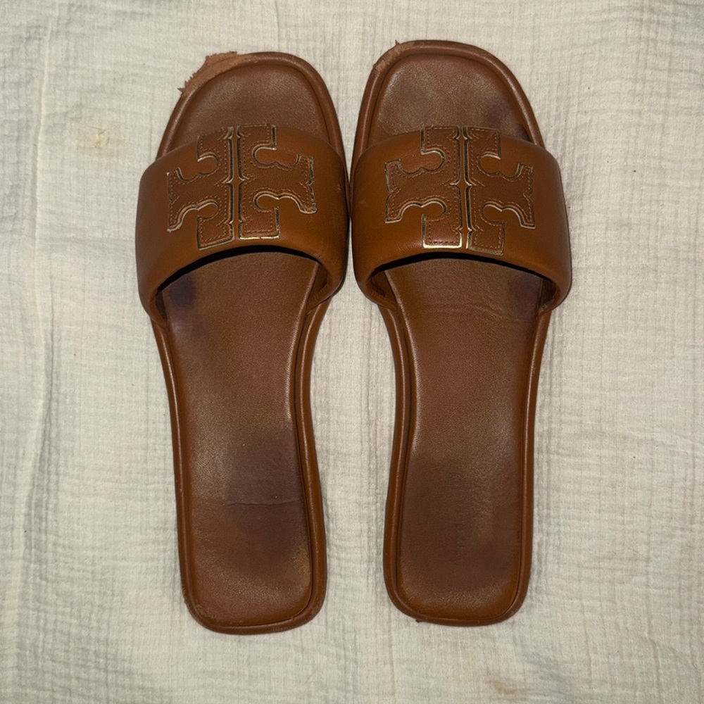Tory Burch DOUBLE T SPORT SLIDE- Size 13